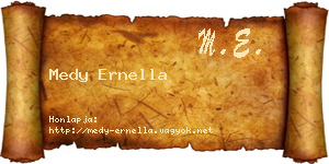 Medy Ernella névjegykártya